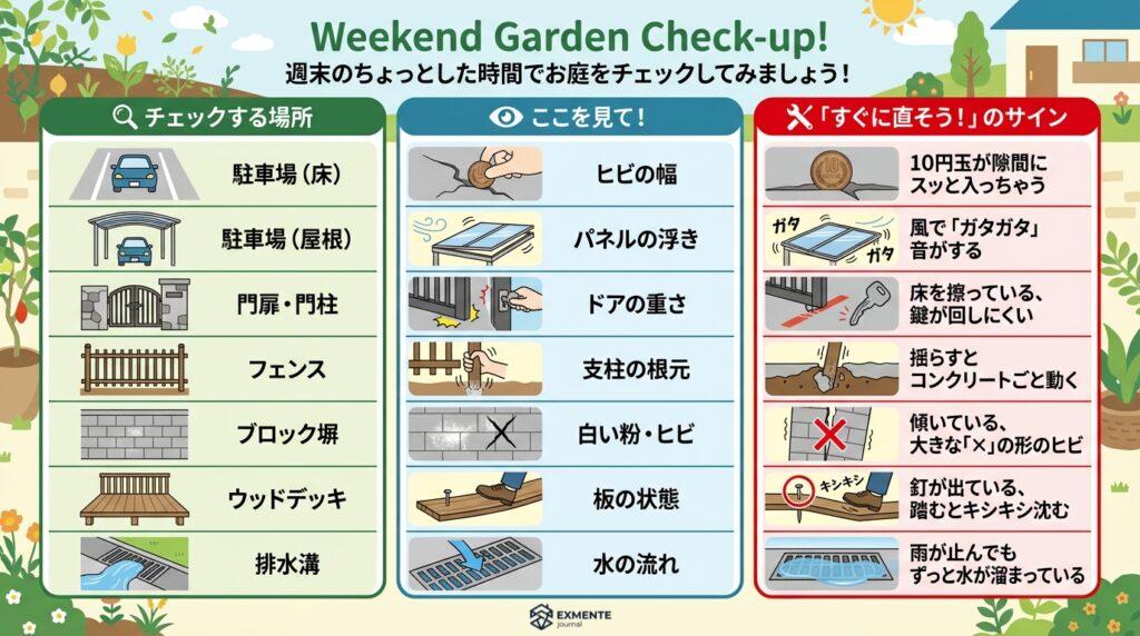 15分でできるお庭の点検リスト
