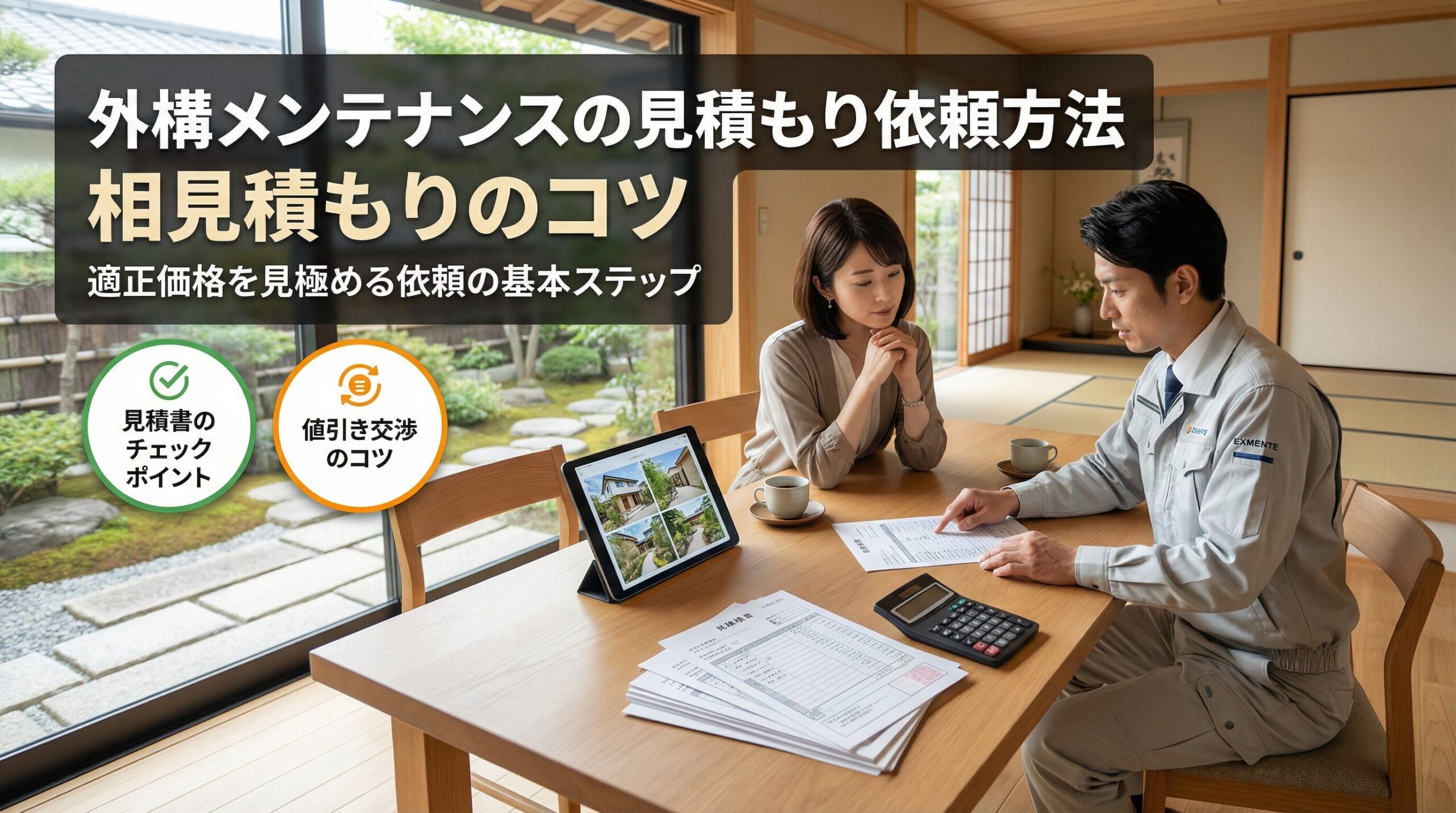 アイキャッチ_外構メンテナンスの見積もり依頼方法